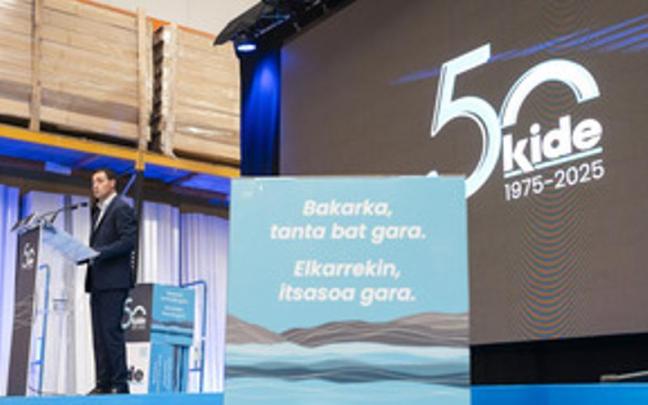 El Lehendakari felicitó a Kide por sus 50 años de recorrido