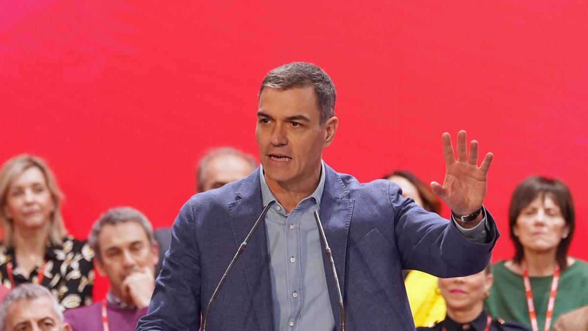 El presidente del Gobierno y secretario general del PSOE, Pedro Sánchez