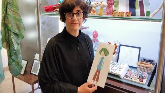Arantxa Paskual, en su local.