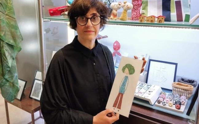 Arantxa Paskual, en su local.