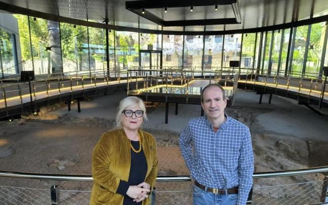 Aizpea Goenaga y Juanjo Jiménez, directora y subdirector del Museo Oiasso