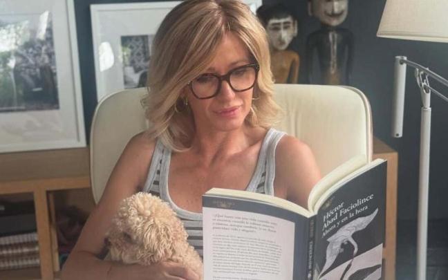 Susanna Griso en una foto con 'Obi', el que era su perro