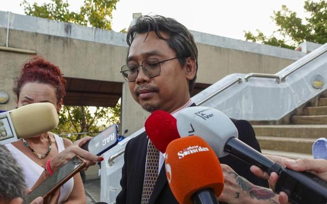 El abogado de Daniel Sancho comparece ante los medios tras la última sesión del juicio.