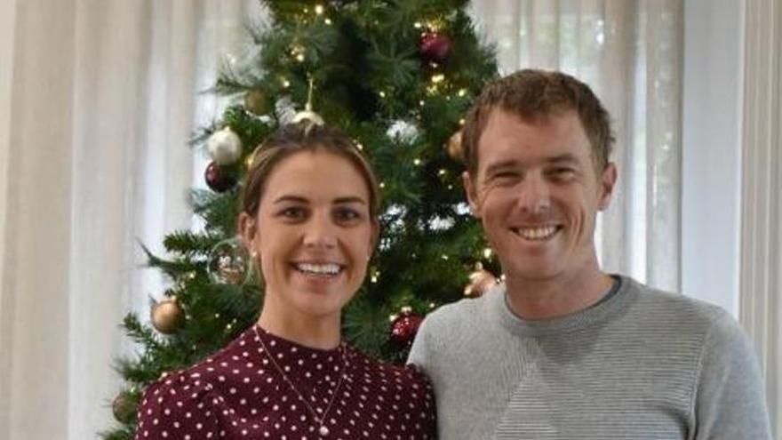 El ciclista austaliano Rohan Dennis, campeón del mundo de contrarreloj en 2018 y 2019, junto a su esposa fallecida, la también ciclista Melissa Hoskins.