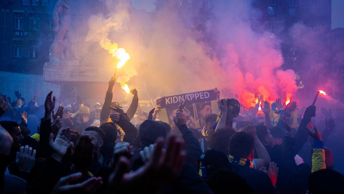 La Policía antidisturbios de Países Bajos ha tenido que intervenir.