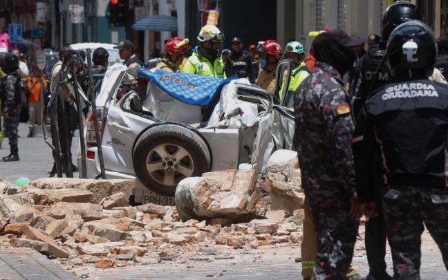 Imagen del terremoto registrado en Ecuador. Imagen del terremoto registrado en Ecuador.