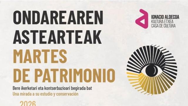 'Ondarearen Astearteak' kultur ondareari buruzko hitzaldi zikloa antolatu du Arabako Aldundiak.