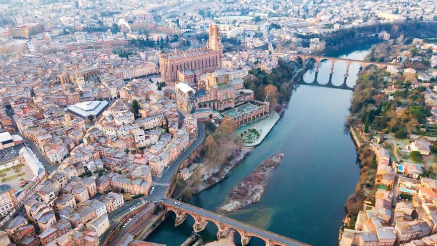 Visa aérea de la ciudad de Montauban.