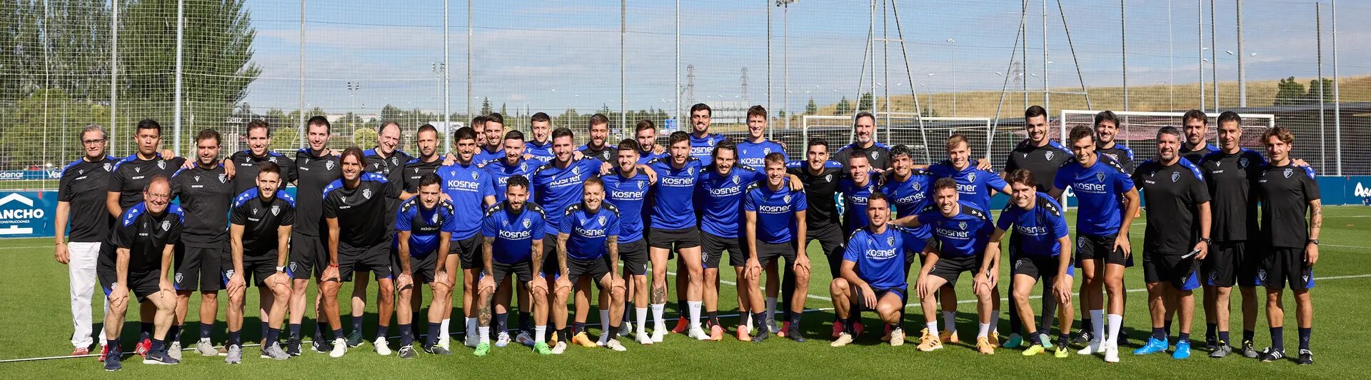 Plantilla de Osasuna en el primer día de pretemporada