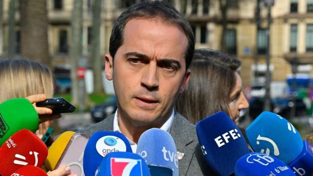 El presidente del BBB del PNV, Iñigo Ansola, en una comparecencia reciente en Bilbao.