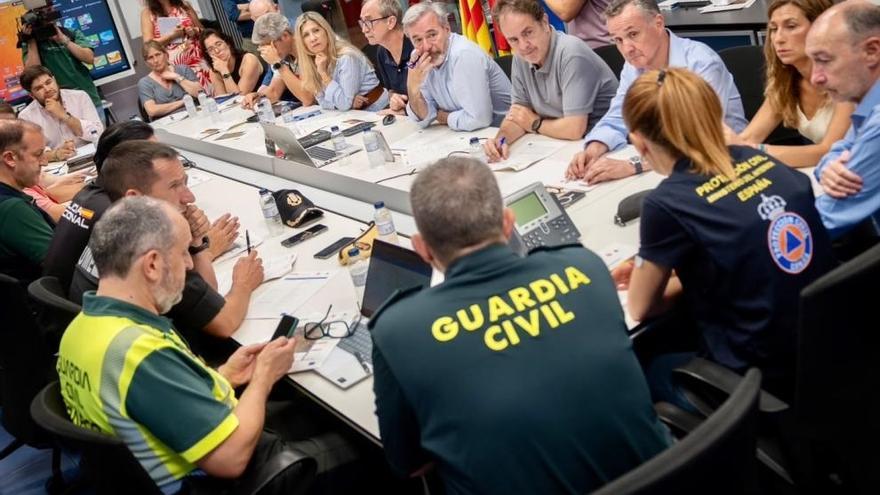 Reunión del CECOPI de seguimiento del incendio de Orés