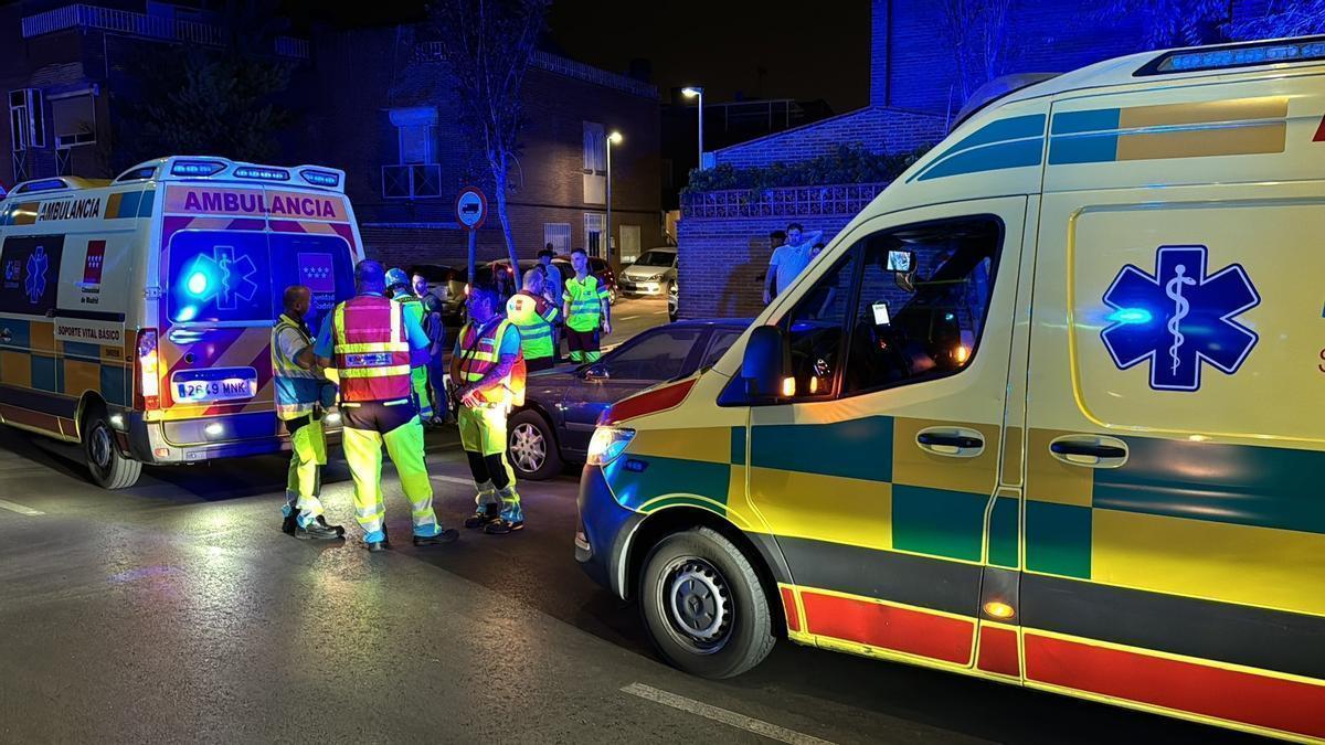 Imagen de archivo de efectivos sanitarios del SUMMA 112.