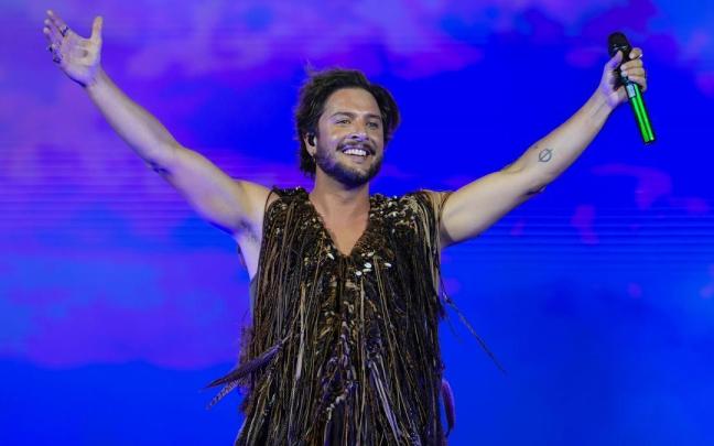 Manuel Carrasco durante un reciente concierto