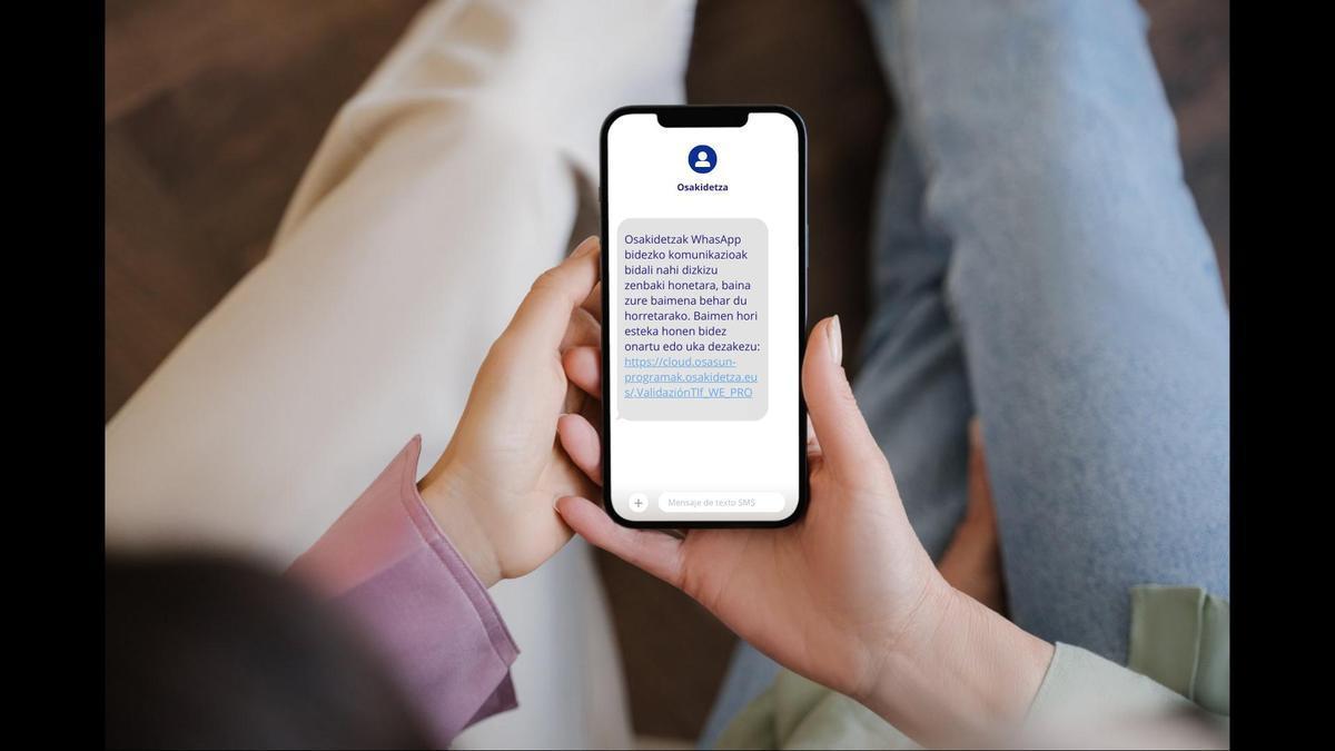 Osakidetza enviará WhatsApp informativos.