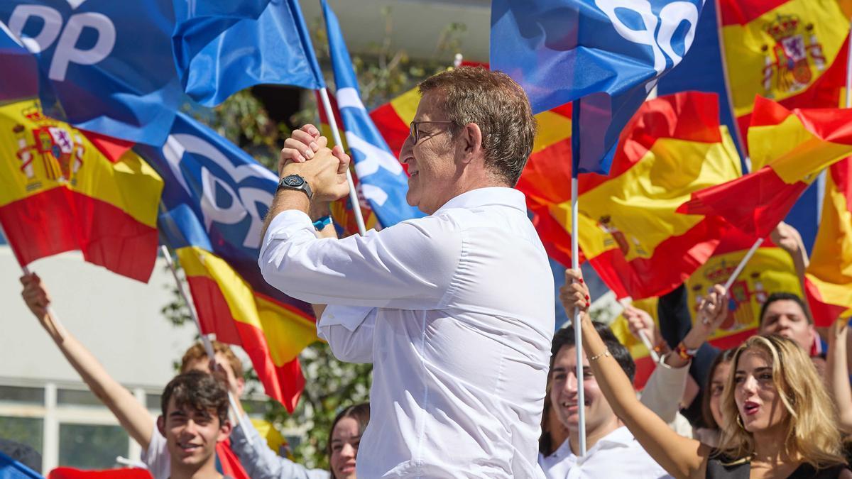 El líder del PP, Alberto Núñez Feijóo.