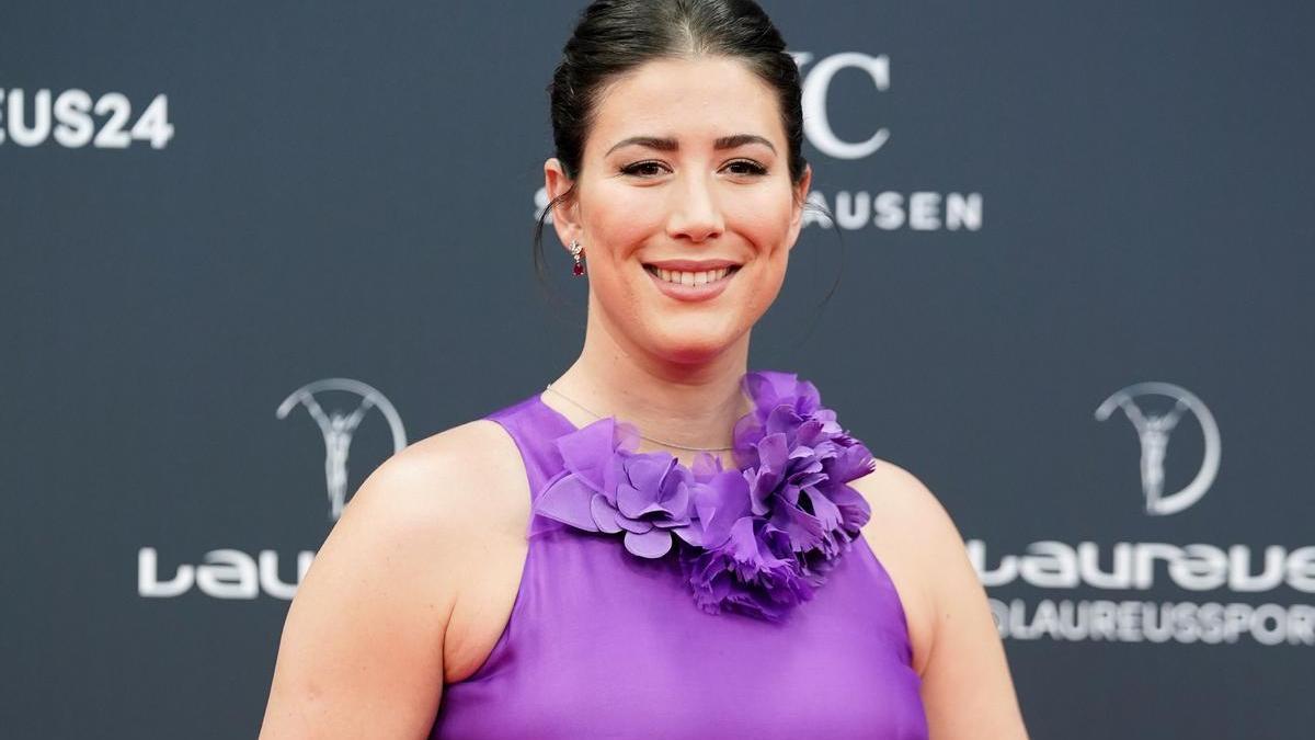 La extenista Garbiñe Muguruza durante la alfombra roja de los Premios Laureus 2024 / E.P. La extenista Garbiñe Muguruza durante la alfombra roja de los Premios Laureus 2024