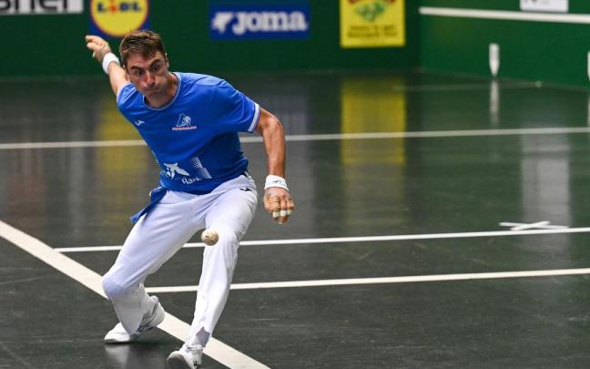 Peio Etxeberria en un partido de este verano. Gaizka Portillo