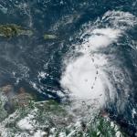 Captura de una imagen satelital de la Subdivisión de Meteorología Regional y de Mesoescala (RAMMB) y del Instituto Cooperativo para la Investigación Atmosférica (CIRA) de la Universidad Estatal de Colorado (CSU) donde se muestra una vi