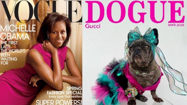 Portadas de 'Vogue' y 'Dogue'.