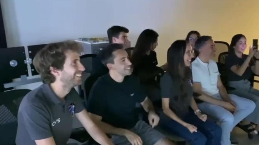 Reacción al lanzamiento del satélite por parte de los ingenieros vascos