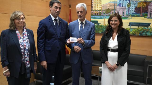 La consejera vasca de Justicia, María Jesús San José; el presidente del TSJPV, Iñaki Subijana; y el Lehendakari, Imanol Pradales