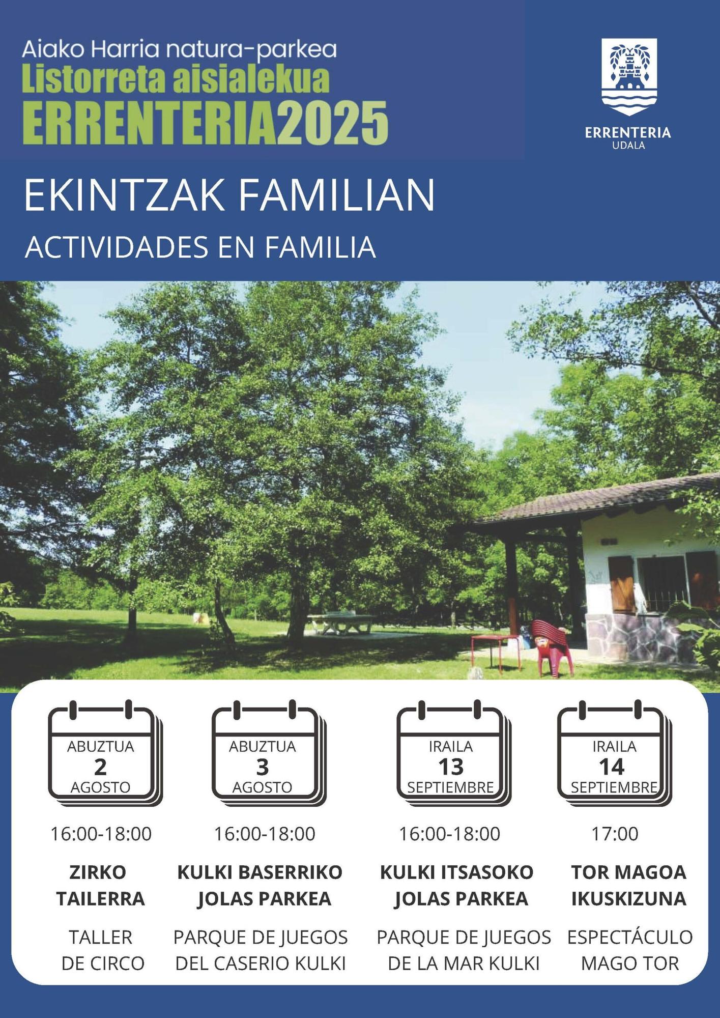 Cartel con la programación