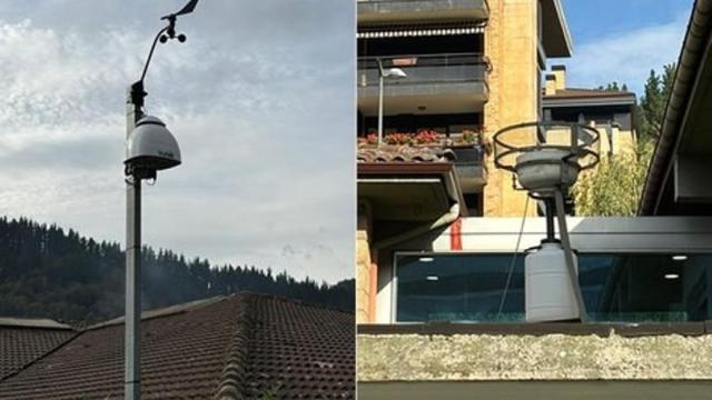 Medidores instalados en Uribarri por el Ayuntamiento.