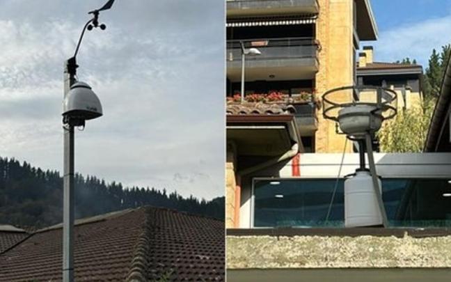 Medidores instalados en Uribarri por el Ayuntamiento.