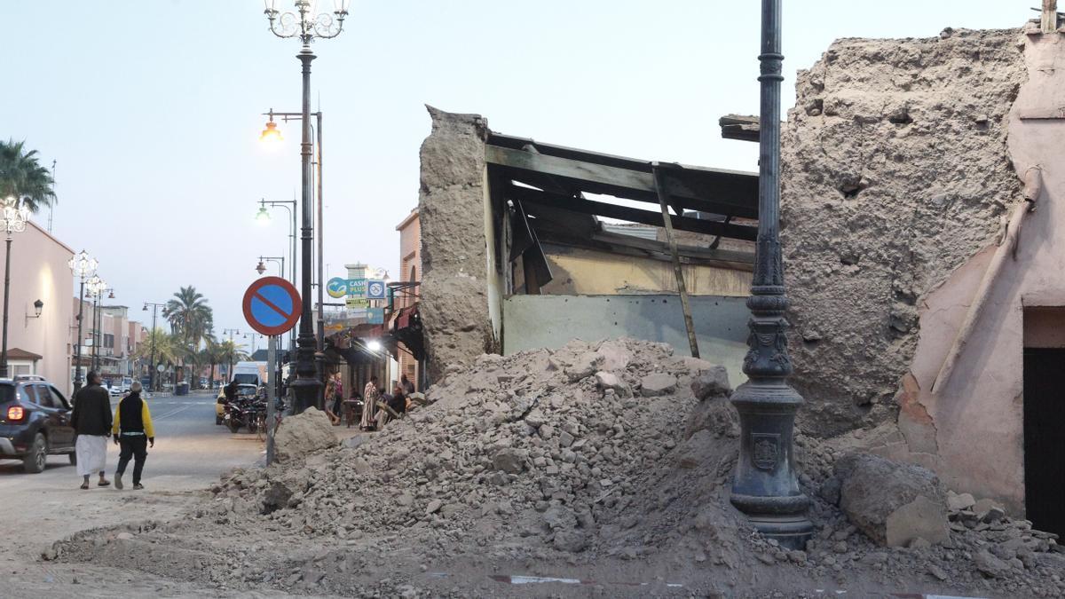 Destrozos causados por el terremoto en Marruecos.