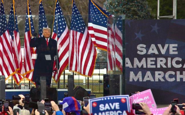 El presidente de Estados Unidos, Donald Trump, se dirige a sus seguidores en un mitin. / EP El presidente de Estados Unidos, Donald Trump, se dirige a sus seguidores en un mitin.
