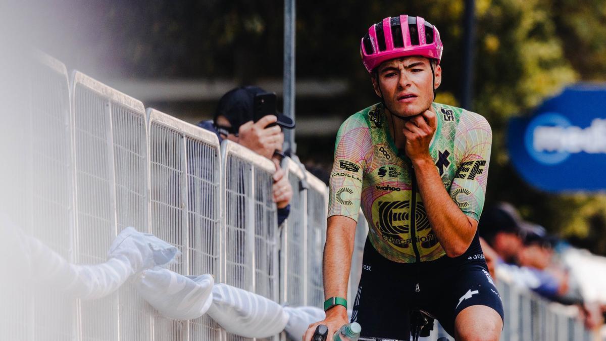 Markel Beloki, durante el Giro.