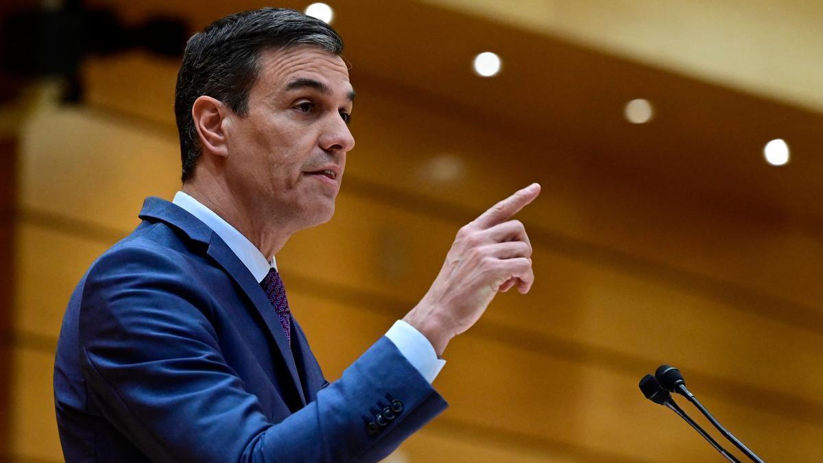 Pedro Sánchez en el Senado