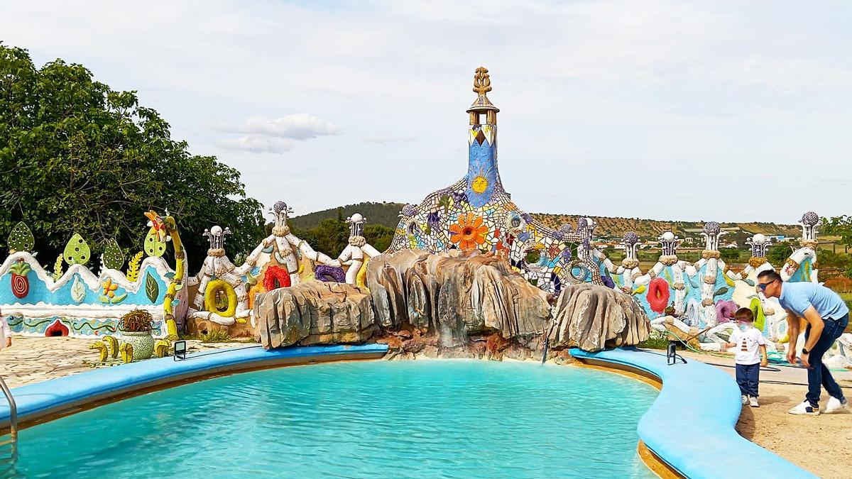 Detalle de la piscina.