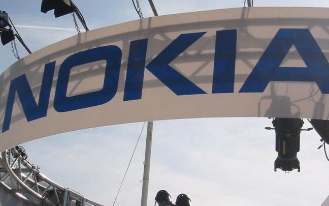 Un cartel de Nokia
