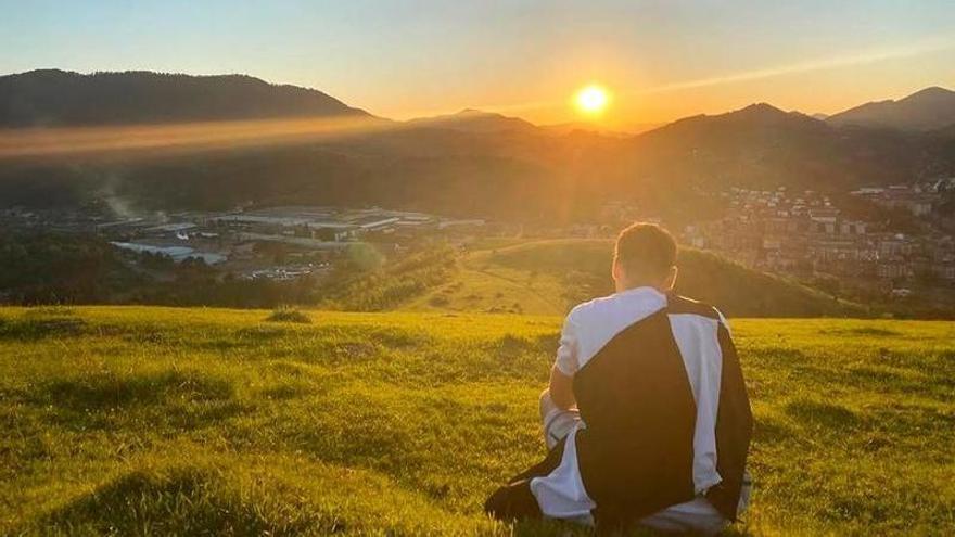 Ocaso desde Larraño, una de las 29 imágenes presentadas al concurso mi rincón favorito de Laudio