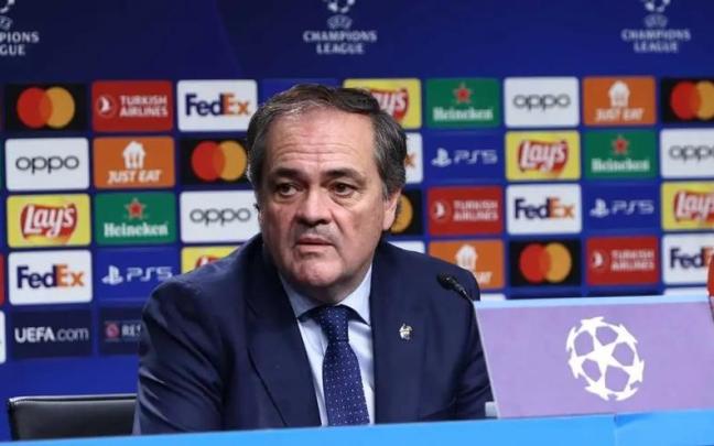 Jokin Aperribay, durante una comparecencia. / N.G.