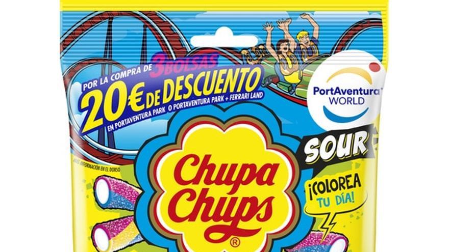 "Sour mini tubes" de la marca Chupa Chups