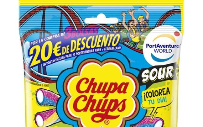 "Sour mini tubes" de la marca Chupa Chups