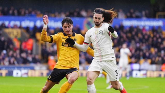 Marc Cucurella, con la camiseta del Chelsea.