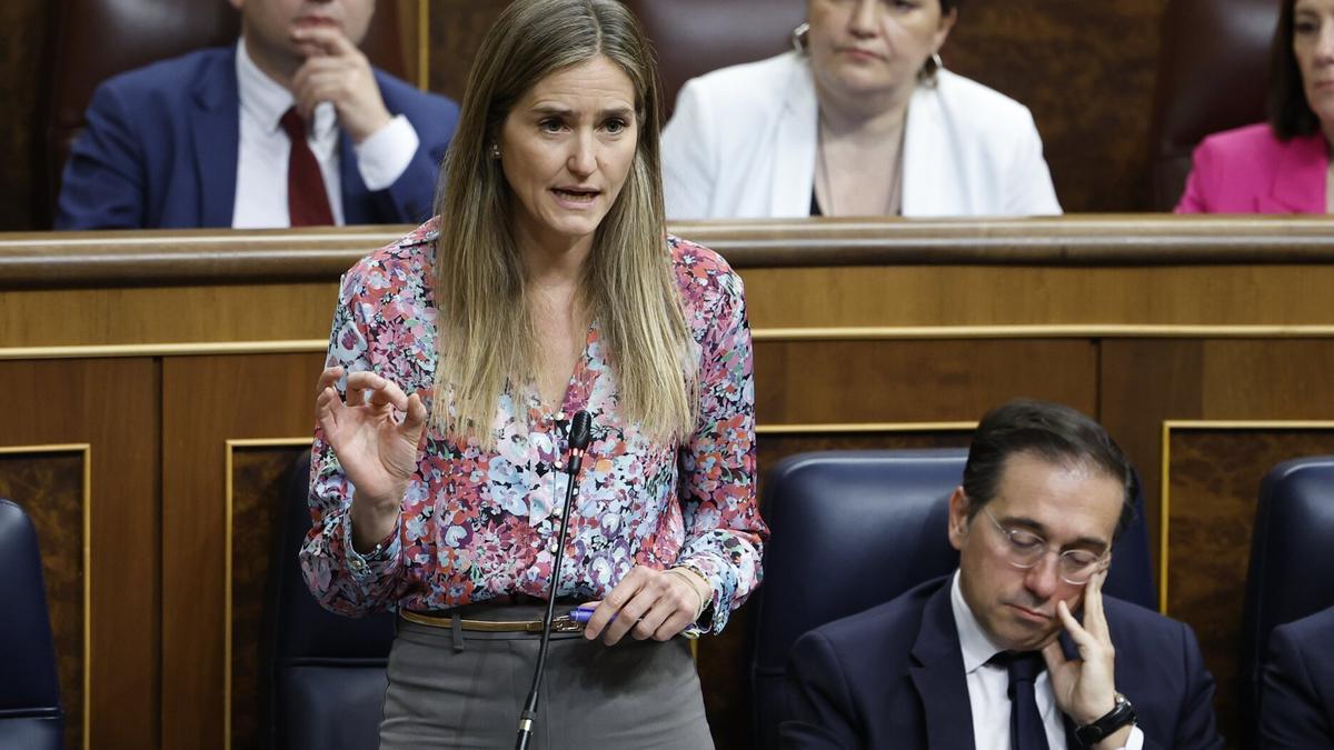 La ministra Transición Ecológica, Sara Aagesen este miércoles durante el pleno del Congreso.