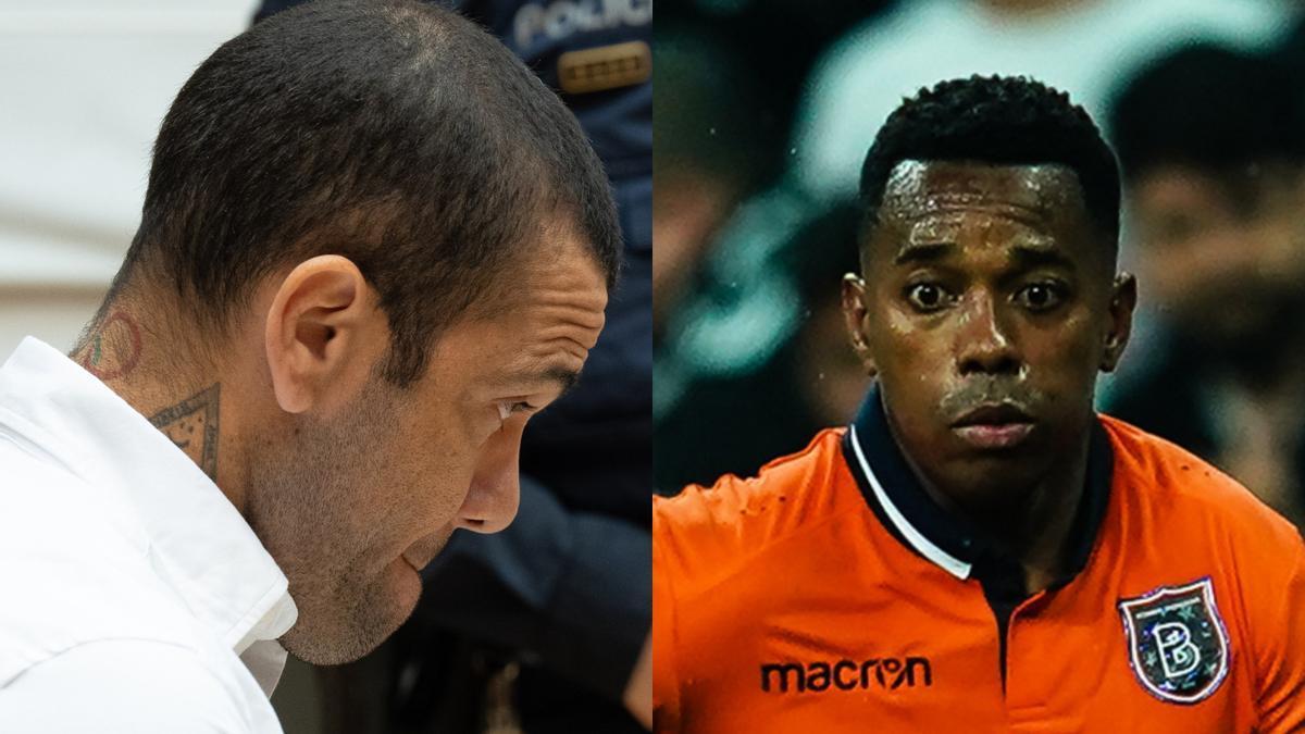 Dani Alves y Robinho, dos futbolistas condenados