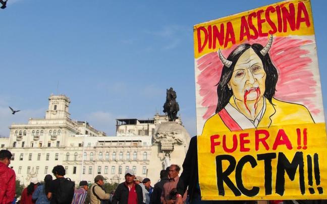 Protestas contra Dina Boluarte en Perú.