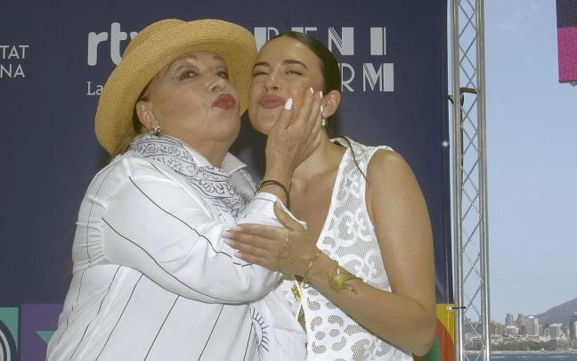 Massiel y Blanca Paloma, ayer durante la presentación del Benidorm Fest 2024. Massiel y Blanca Paloma, ayer durante la presentación del Benidorm Fest 2024.