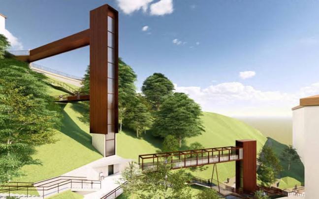 Representación del proyecto de los ascensores.