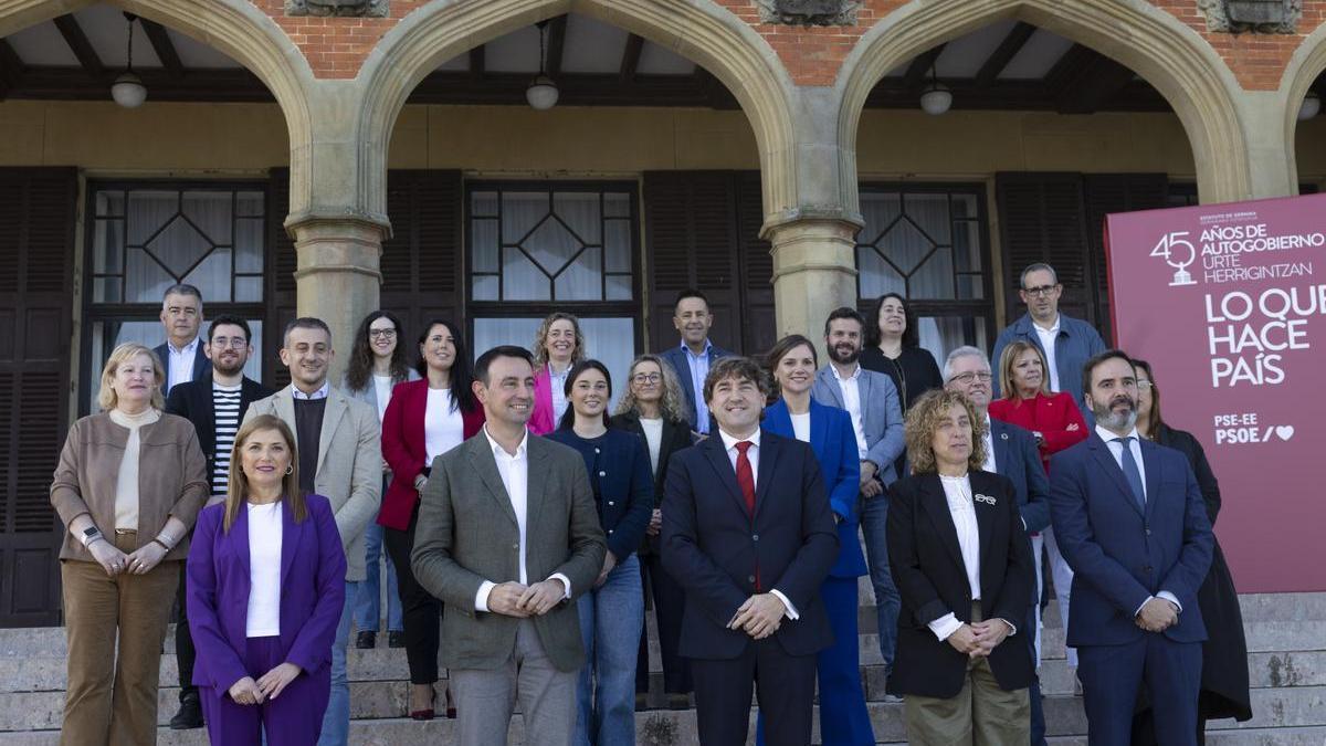 Acto del PSE en el Palacio Miramar de Donostia con motivo del 45 aniversario del Estatuto de Gernika.