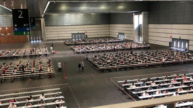 Examen de HABE en el BEC. / Irekia Examen de HABE en el BEC.