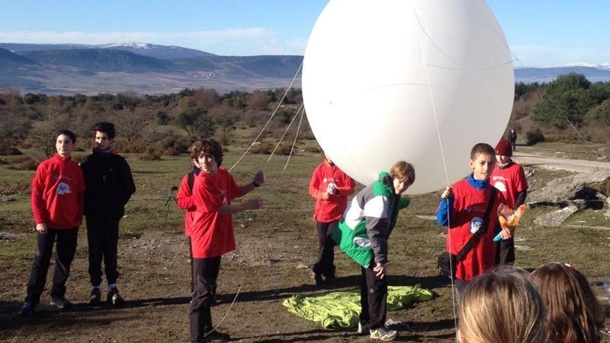 Estudiantes del colegio Vizcaya de Zamudio durante una actividad.