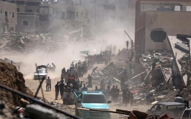 Imagen de un ataque de Israel en la Franja de Gaza.