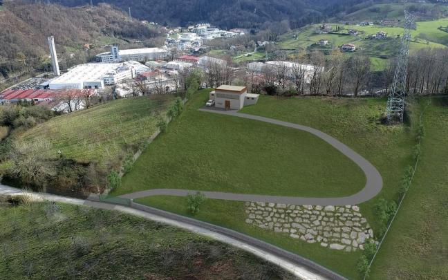 Infografía de la ubicación del depósito de Juanantonenea / N.G. Infografía de la ubicación del depósito de Juanantonenea