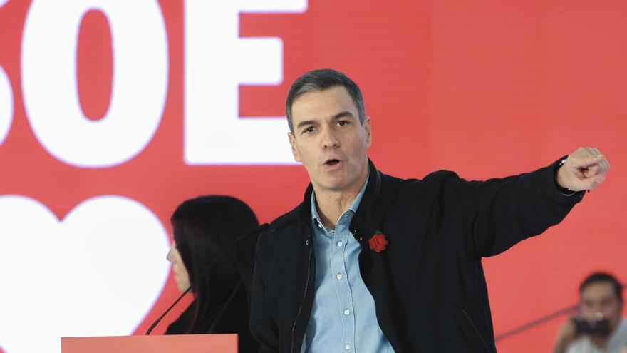 Sánchez este pasado sábado en un acto del PSOE.